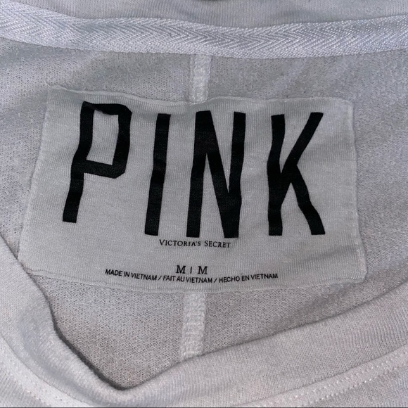 PINK White & Grey Ombre Slouchy Sweatshirt - Picture 5 of 10